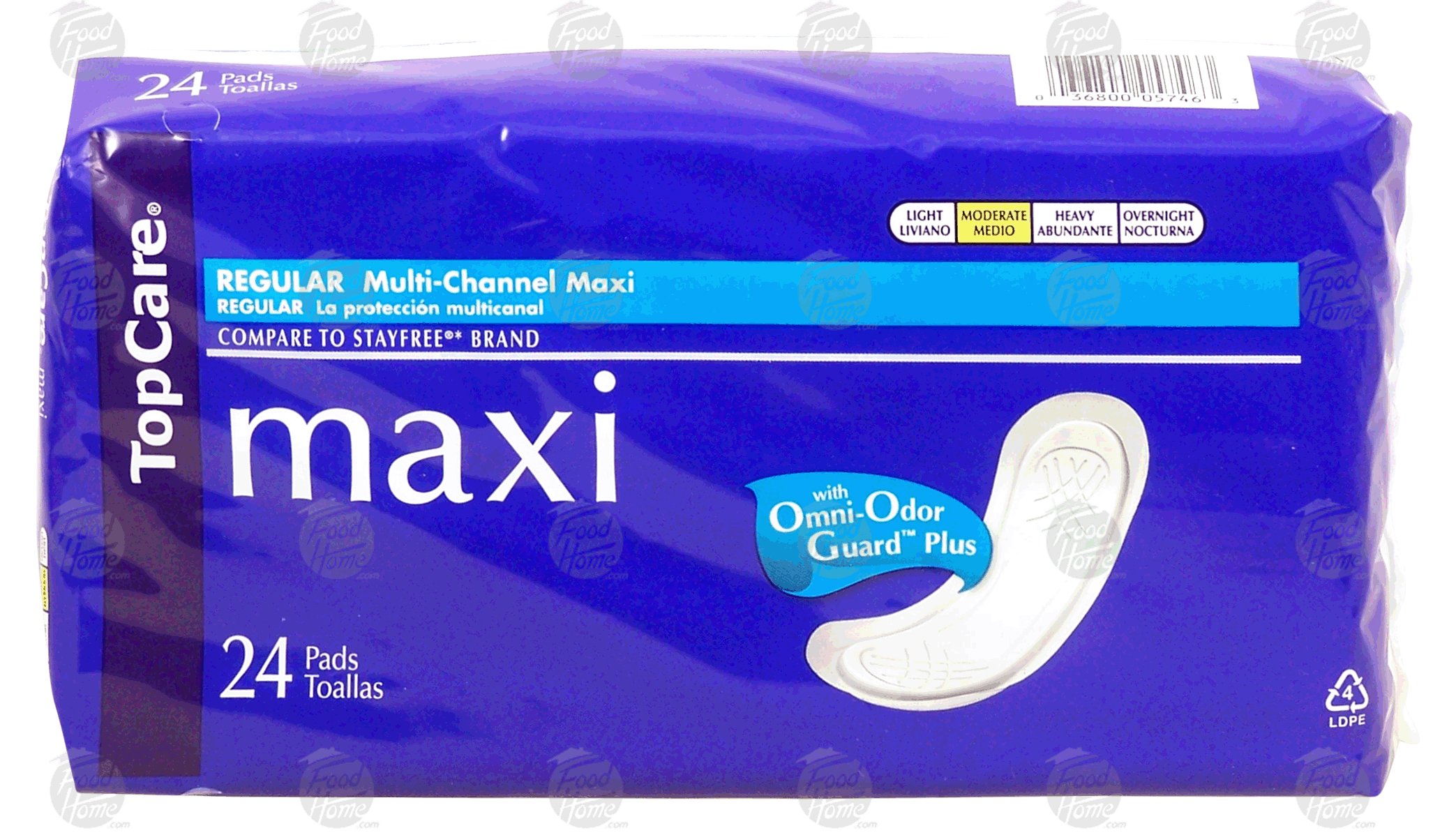 Top Care  multi-channel maxi pad with omni-odor guard plus, moderate Full-Size Picture